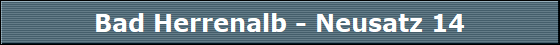Bad Herrenalb - Neusatz 14